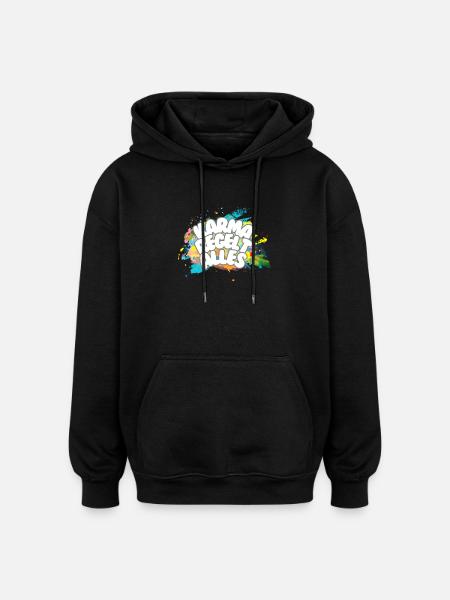 Karma regelt Alles - Oversized Unisex Hoodie - Schwarz