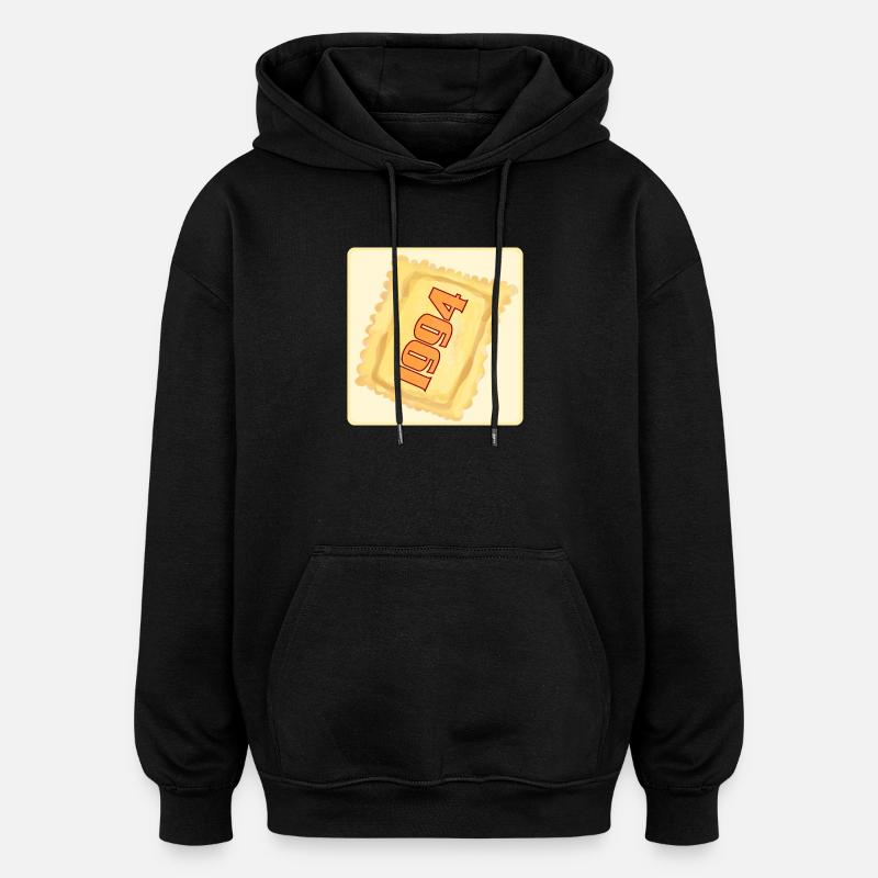 32nd Birthday 1994 Ravioli Dumplings - Oversized Unisex Hoodie - black