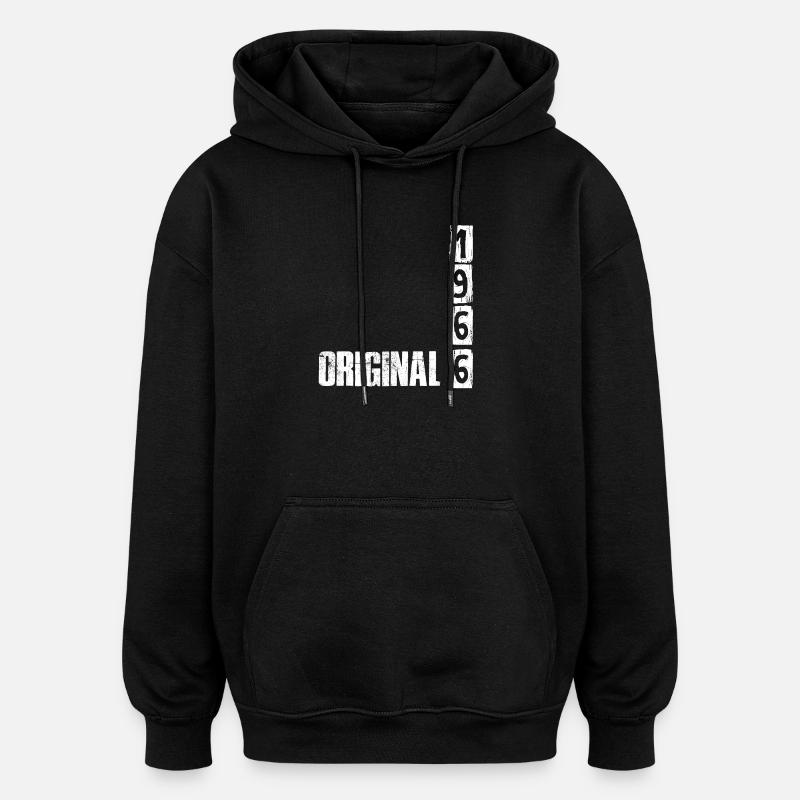 Millésime 1966 - Sweat à capuche oversize unisexe - noir