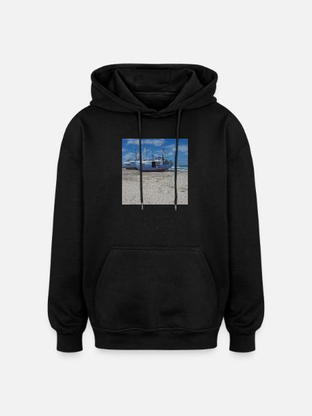 JensJensen - Oversized Unisex Hoodie - Schwarz