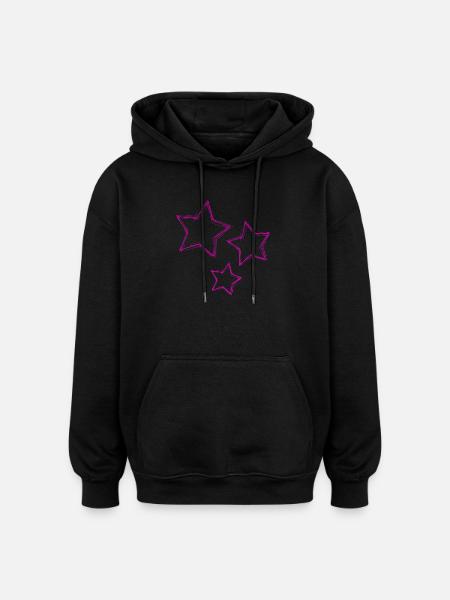 STAR. STARS. FEAST. ANNIVERSARY - Oversized Unisex Hoodie - black