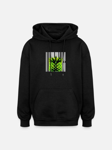 SPOT - KULT - Sweat à capuche oversize unisexe - noir
