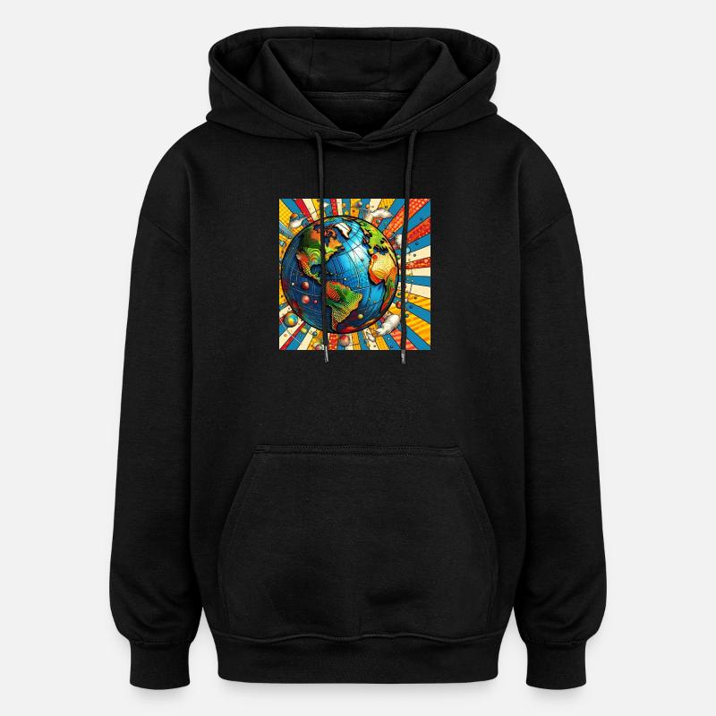 Sphere 3 - Oversized Unisex Hoodie - black