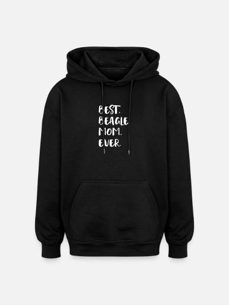 Beagle - Sweat à capuche oversize unisexe - noir