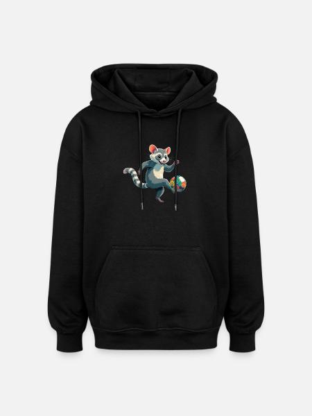 tlacuache - Oversized Unisex Hoodie - Schwarz