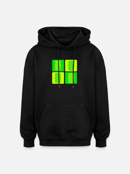 Tiki Mask - Oversized Unisex Hoodie - black