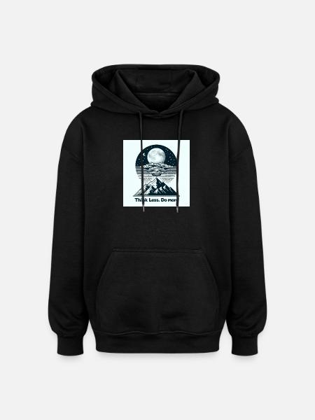 Action Mode - Oversized Unisex Hoodie - black