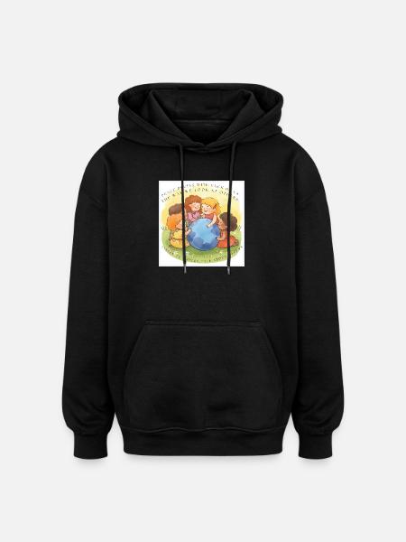 Peace begins with each of us - Oversized Unisex Hoodie - black