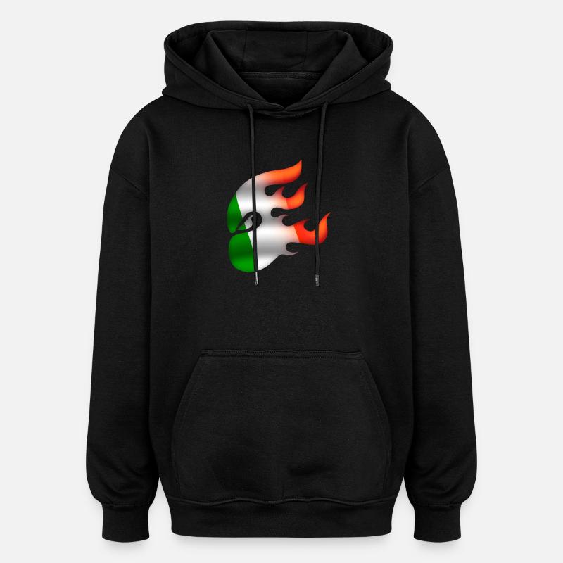 Drapeau de l’Irlande - Irlande - Ninja - Sweat à capuche oversize unisexe - noir