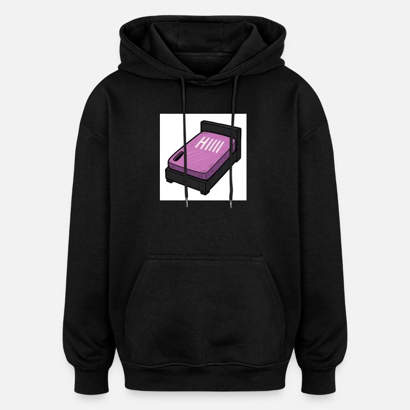 Kurzzeit-Alarm mit Schlafmodus - Oversized Unisex Hoodie - Schwarz