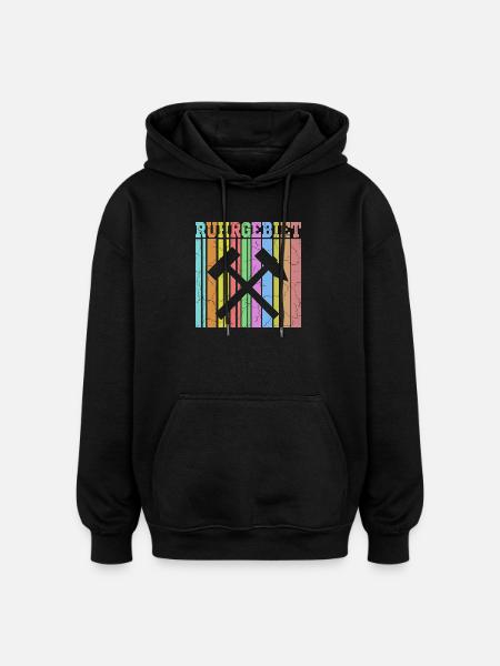 zeche ruhrgebiet - Oversized Unisex Hoodie - Schwarz