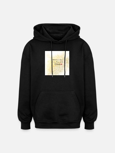 Vous êtes un aimant ! - Sweat à capuche oversize unisexe - noir