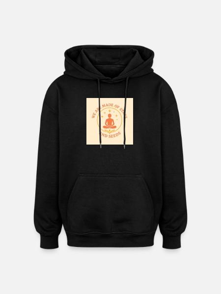 Spiritual Meditation Dharma Design - Oversized Unisex Hoodie - black