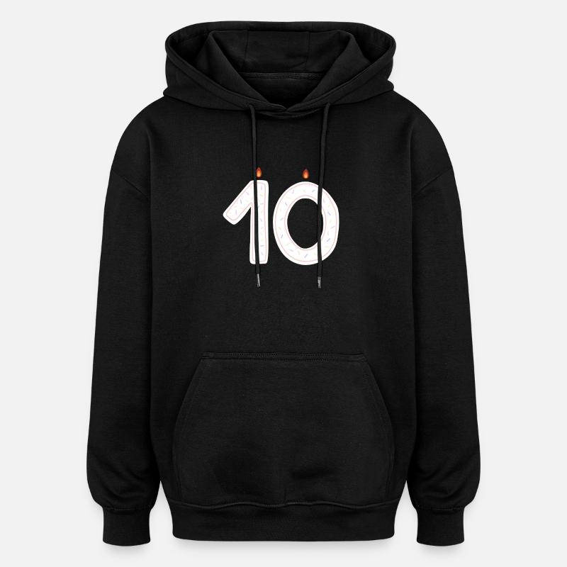 célébration 10e anniversaire Sprinkles Design - Sweat à capuche oversize unisexe - noir