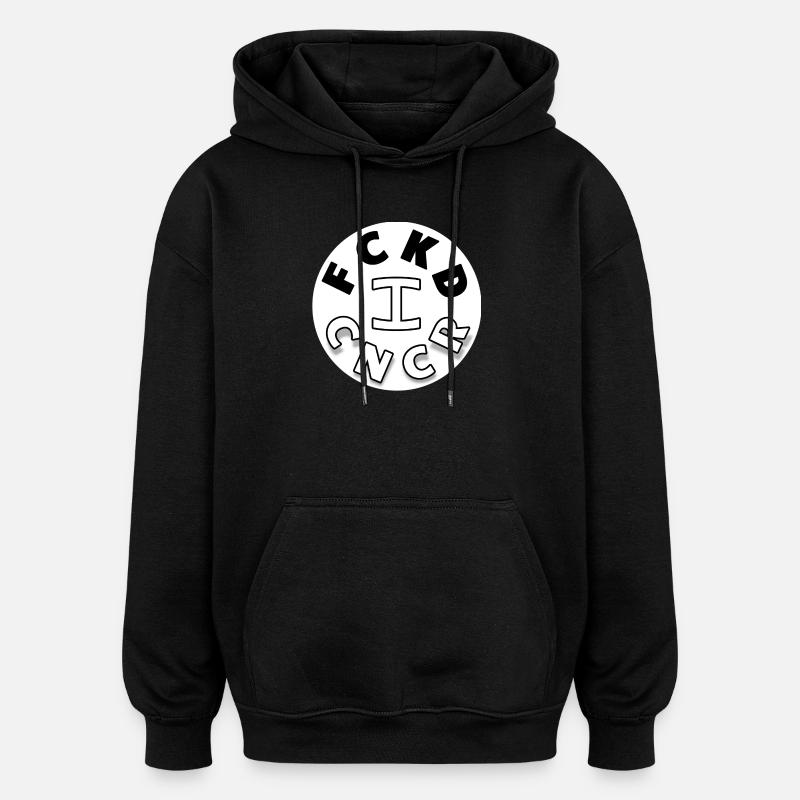 J’AI BAISÉ LE CANCER - Sweat à capuche oversize unisexe - noir