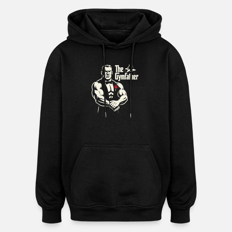 Le design de l’affiche GymFather Bold - Sweat à capuche oversize unisexe - noir