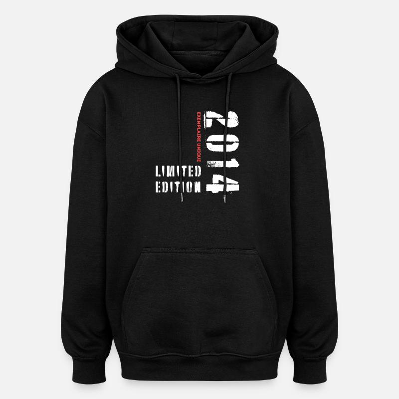 Limitierte Auflage 2014 Einzelstück - Oversized Unisex Hoodie - Schwarz
