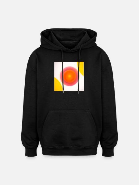 O_001 - Oversized Unisex Hoodie - black