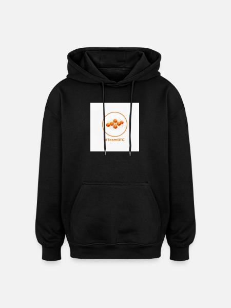 TeamBTC Blockchain Cubes - Oversized Unisex Hoodie - black