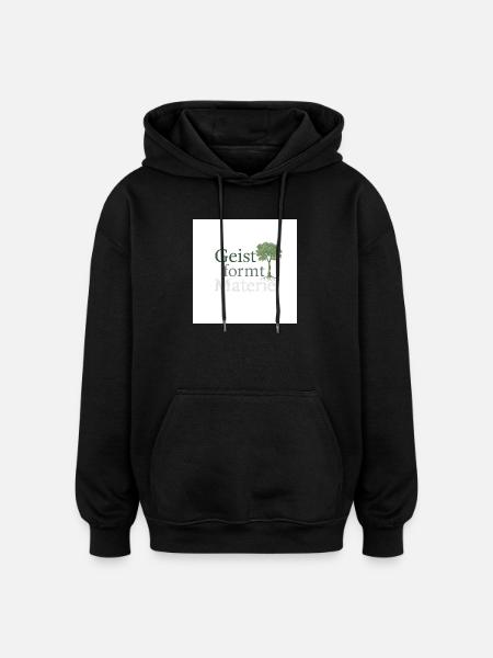 Geist formt Materie Baum - Oversized Unisex Hoodie - Schwarz