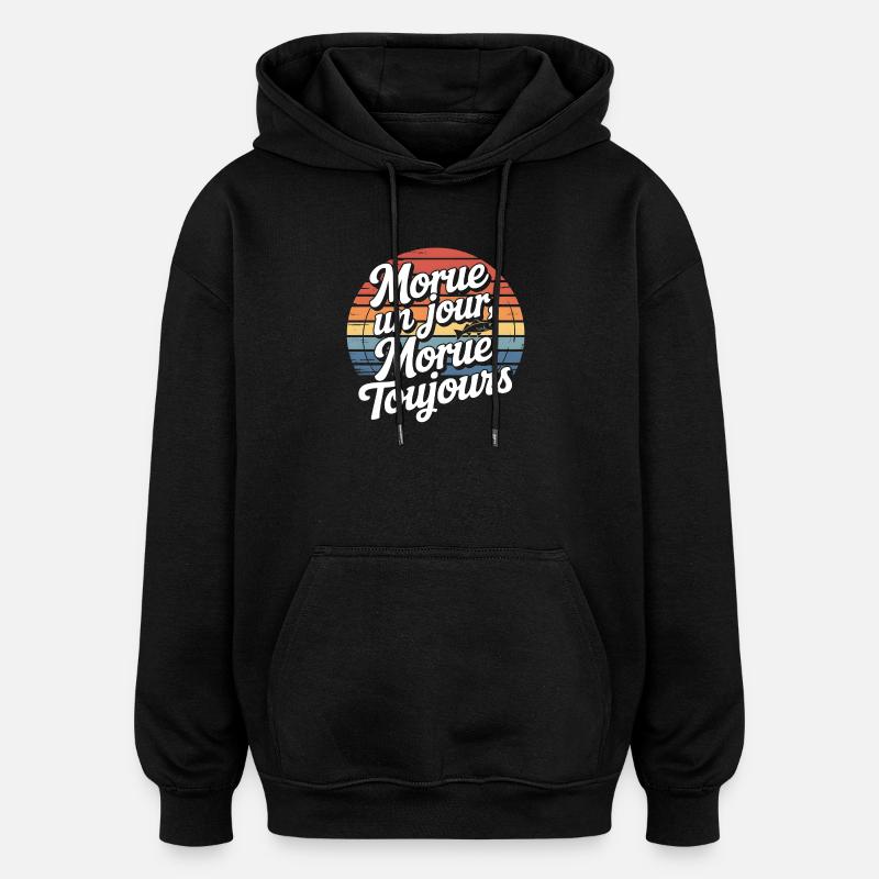 Cod One Day Always - Oversized Unisex Hoodie - black