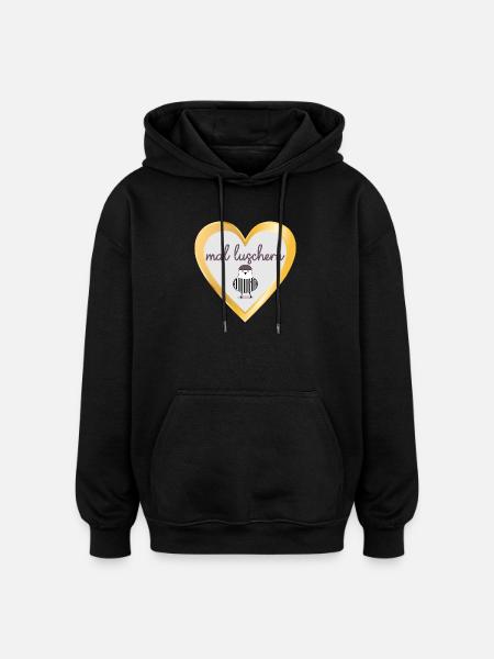NORTH GERMAN CURIOSITY SEAGULL - Oversized Unisex Hoodie - black