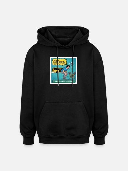 High bar for tomorrow - Oversized Unisex Hoodie - black