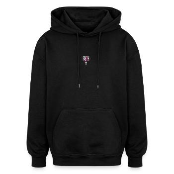 Service d’adoration des croyants catholiques chrétiens de Jésus - Sweat à capuche oversize unisexe - noir - Devant - Noah (186cm)