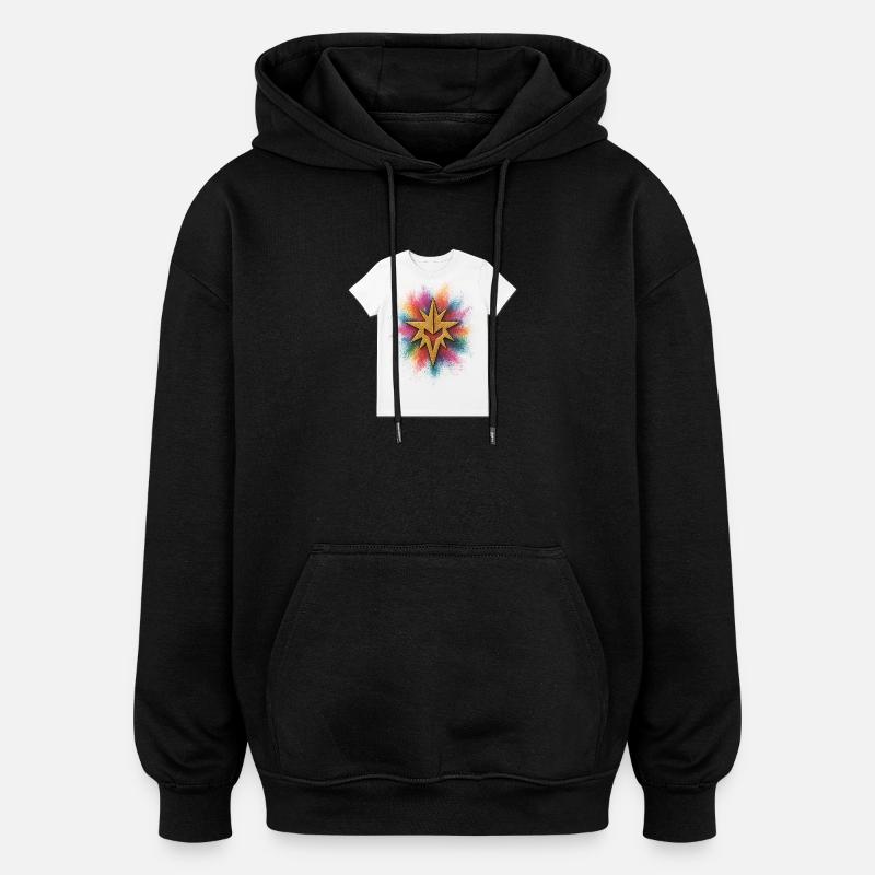 Inception Tee - Oversized Unisex Hoodie - Schwarz