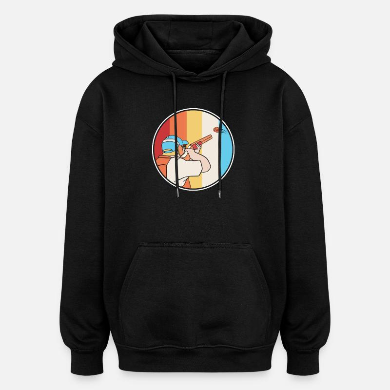 Pigeons d’argile - Sweat à capuche oversize unisexe - noir