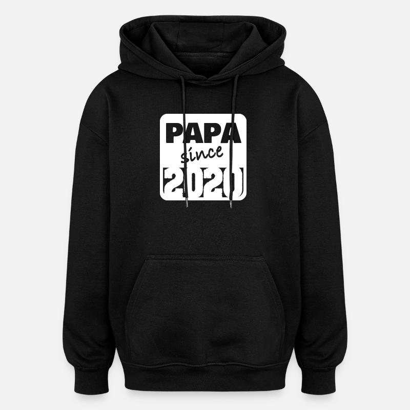 Vater 2020 - Oversized Unisex Hoodie - Schwarz