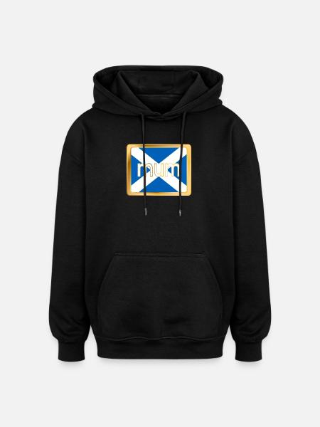 Schottische Mutter - Oversized Unisex Hoodie - Schwarz