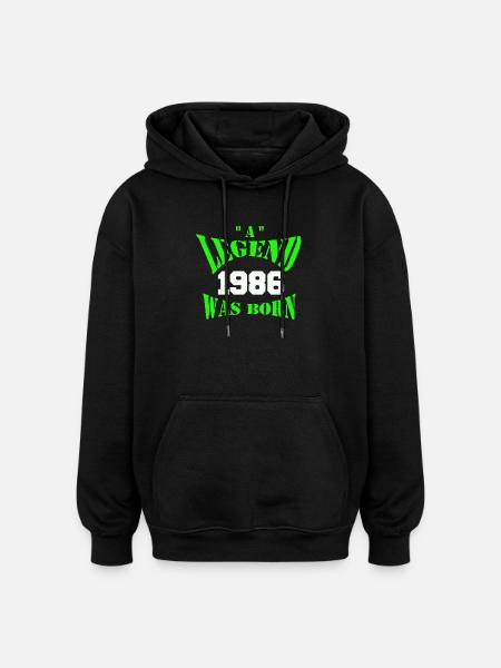 A Legend Was Born (1986) - Oversized Unisex Hoodie - black