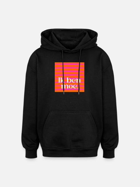 Ich bin müde - Oversized Unisex Hoodie - Schwarz