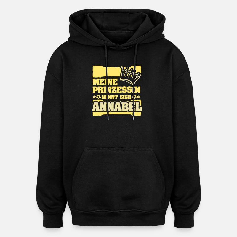 Gift for Annabel - Oversized Unisex Hoodie - black