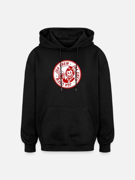 Jga Crew Affe Junggesellenabschied - Oversized Unisex Hoodie - Schwarz