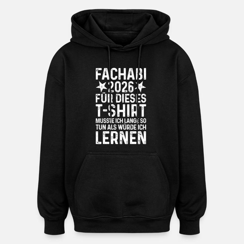 Fachabi 2026 - Sweat à capuche oversize unisexe - noir