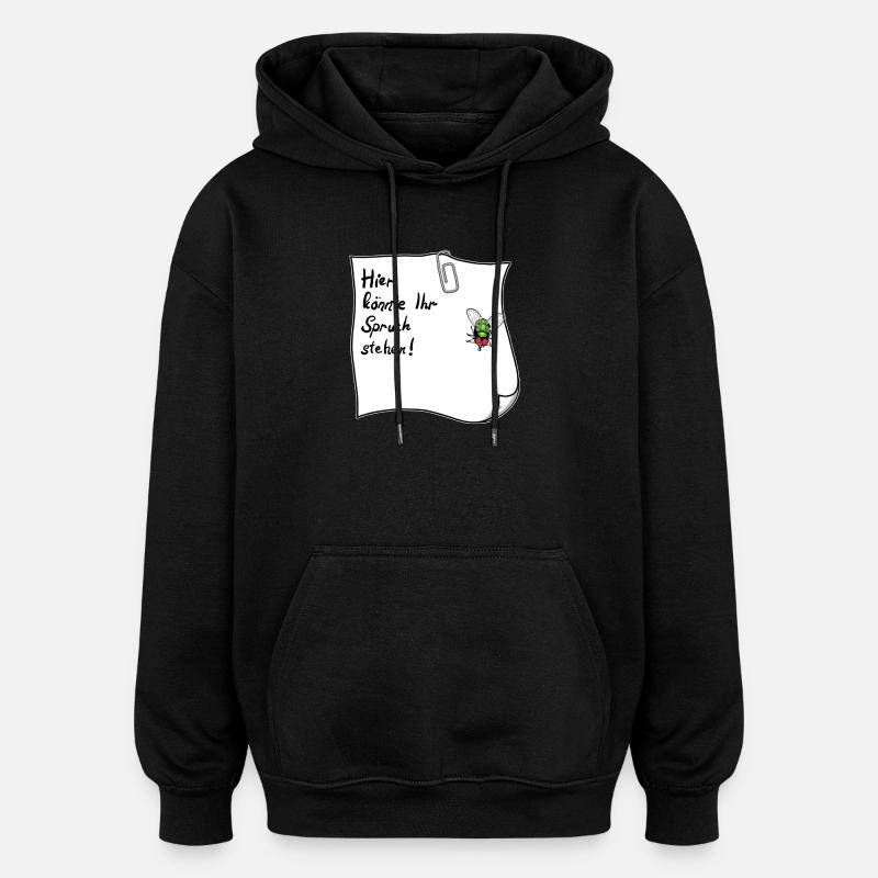 Notes – This could be your saying - Oversized Unisex Hoodie - black