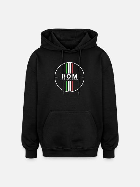 Rome Coordinates - Oversized Unisex Hoodie - black
