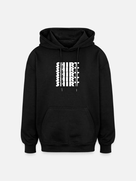 BAUHAUS SHIRT - Oversized Unisex Hoodie - black