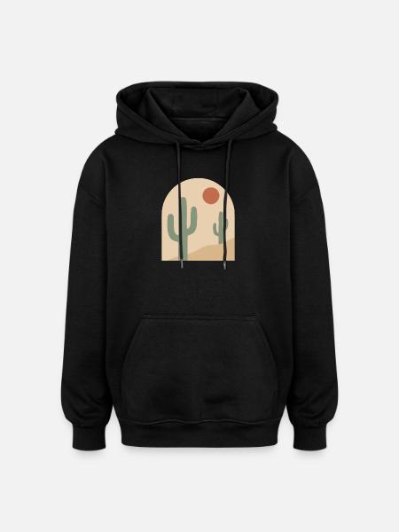 Desert Arch Serenity - Oversized Unisex Hoodie - black
