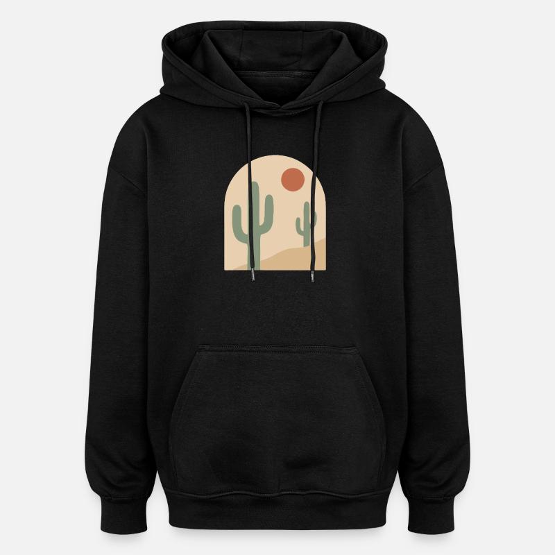 Sérénité de l’Arche du Désert - Sweat à capuche oversize unisexe - noir