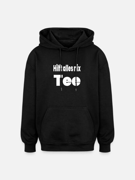 Tea - Oversized Unisex Hoodie - black