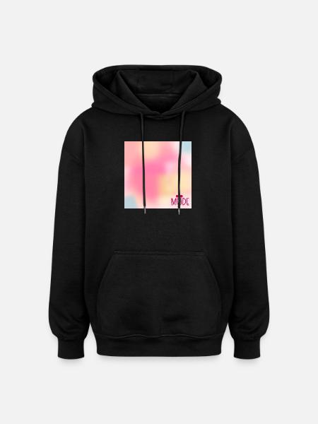 Himmel Stimmung Müde - Oversized Unisex Hoodie - Schwarz