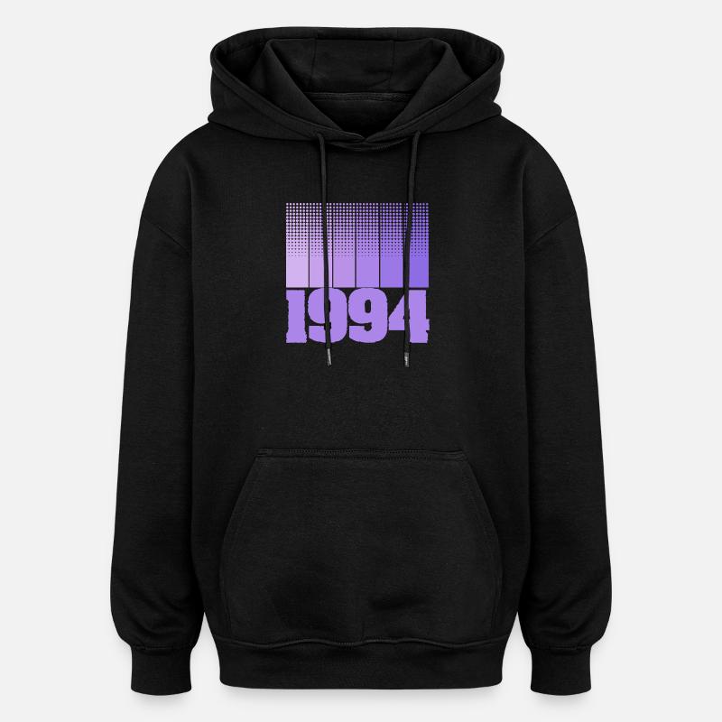 Né en 1994 - Sweat à capuche oversize unisexe - noir