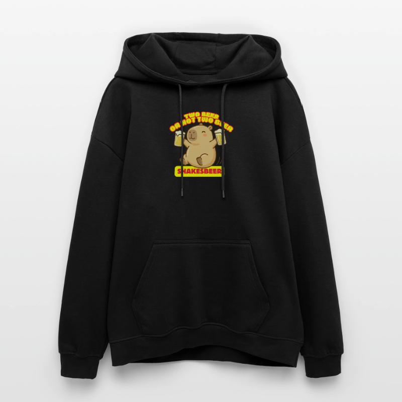Zwei Bier oder nicht zwei Bier – Shakesbeer – Capybara Oversized Unisex Hoodie