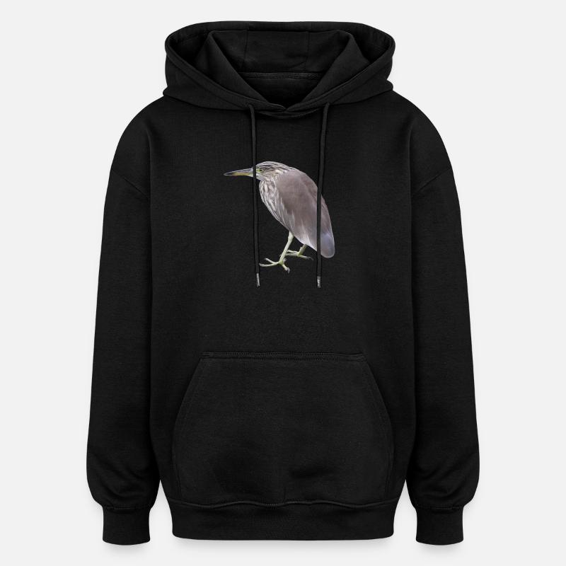 Bacchus Heron - Sweat à capuche oversize unisexe - noir
