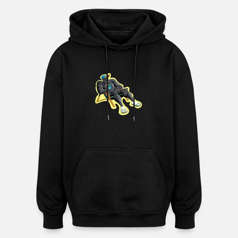 Le repos du guerrier - Sweat à capuche oversize unisexe - noir
