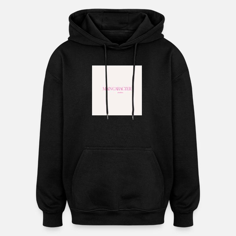 "CARACTER SOMETIMES" Graphic Tee Design - Oversized Unisex Hoodie - black