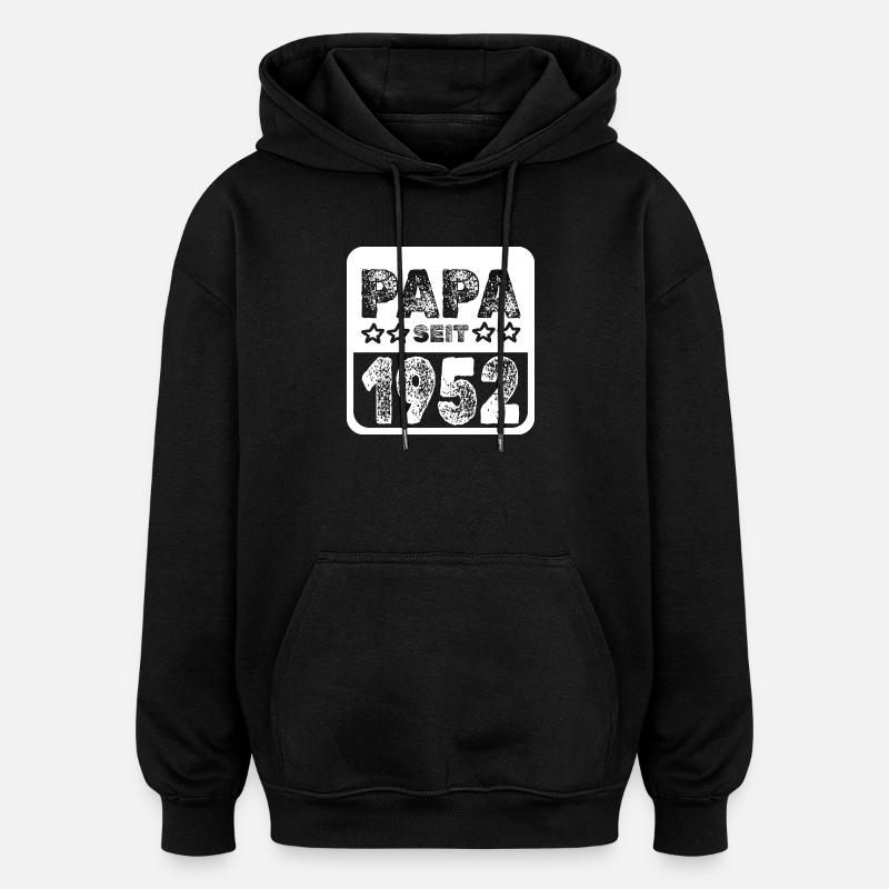 1952 - Oversized Unisex Hoodie - Schwarz